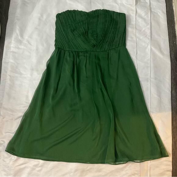The Limited Green Strapless Midi Dress 12 NEW  Xmas Prom Wedding Rush Fairycore - Picture 3 of 12